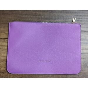 Jimmy Fairly Magenta Cosmetic Bag Sunglasses Bag Orchid Gold Zipper 9.5x6.5" B5